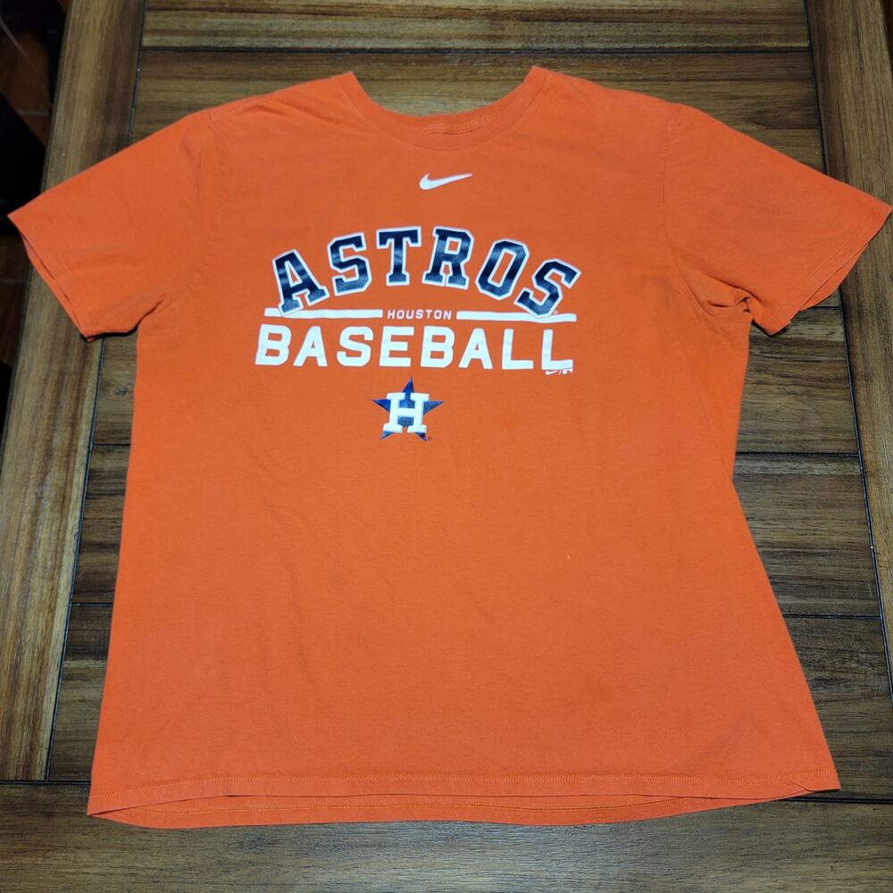 Nike Houston Astros Baseball Orange Unisex Tee - Size XL